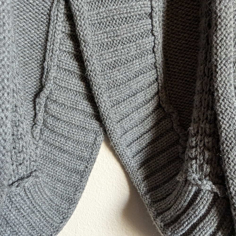 Alya Gray Open Cardigan Size S - Picture 3 of 4